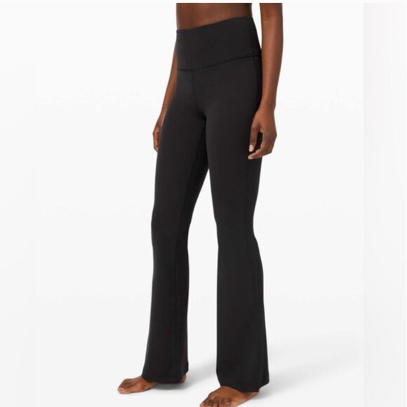 Lululemon Groove Pant Flare Super High-Rise Nulu, Black, Size 8 - Picture 2 of 6